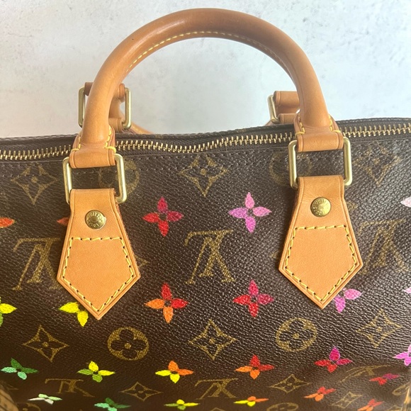 Louis Vuitton speedy 25 Vintage hand painted. - Picture 8 of 13